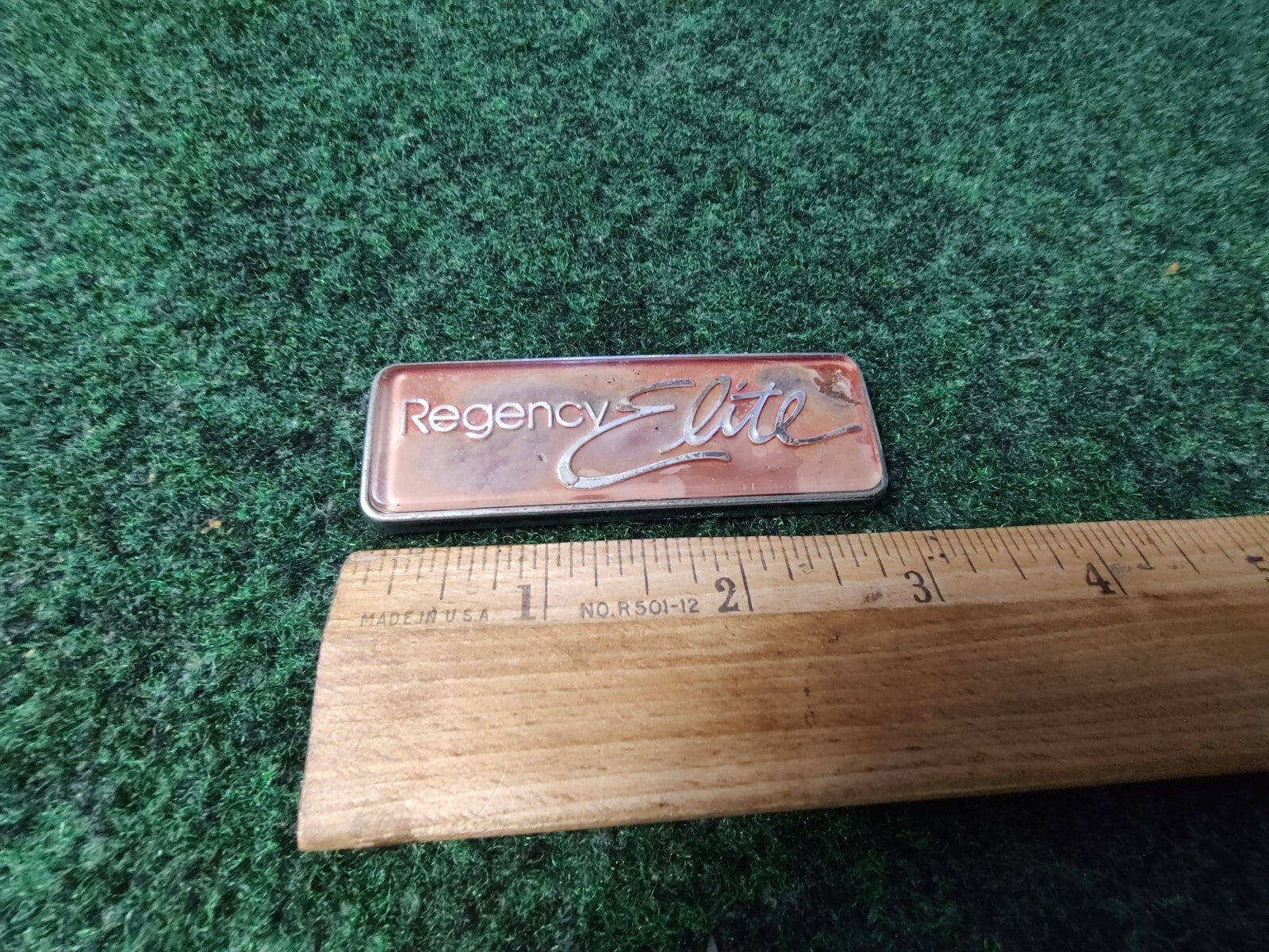 OLDSMOBILE REGENCY ELITE REAR EMBLEM LOGO BADGE SIGN SYMBOL OEM USED 4S4