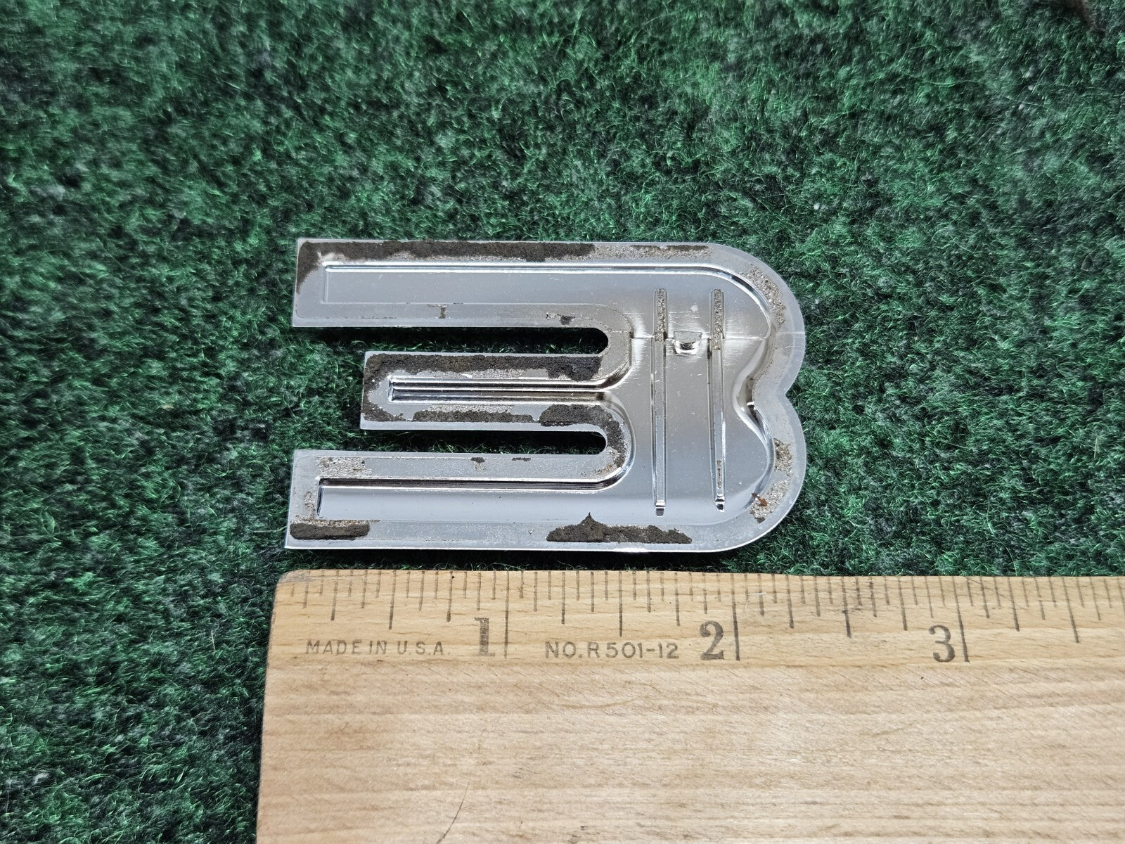 OEM 3D "3" Chrome Individual Number Lettering Emblem Badge Logo Nameplate 7S9