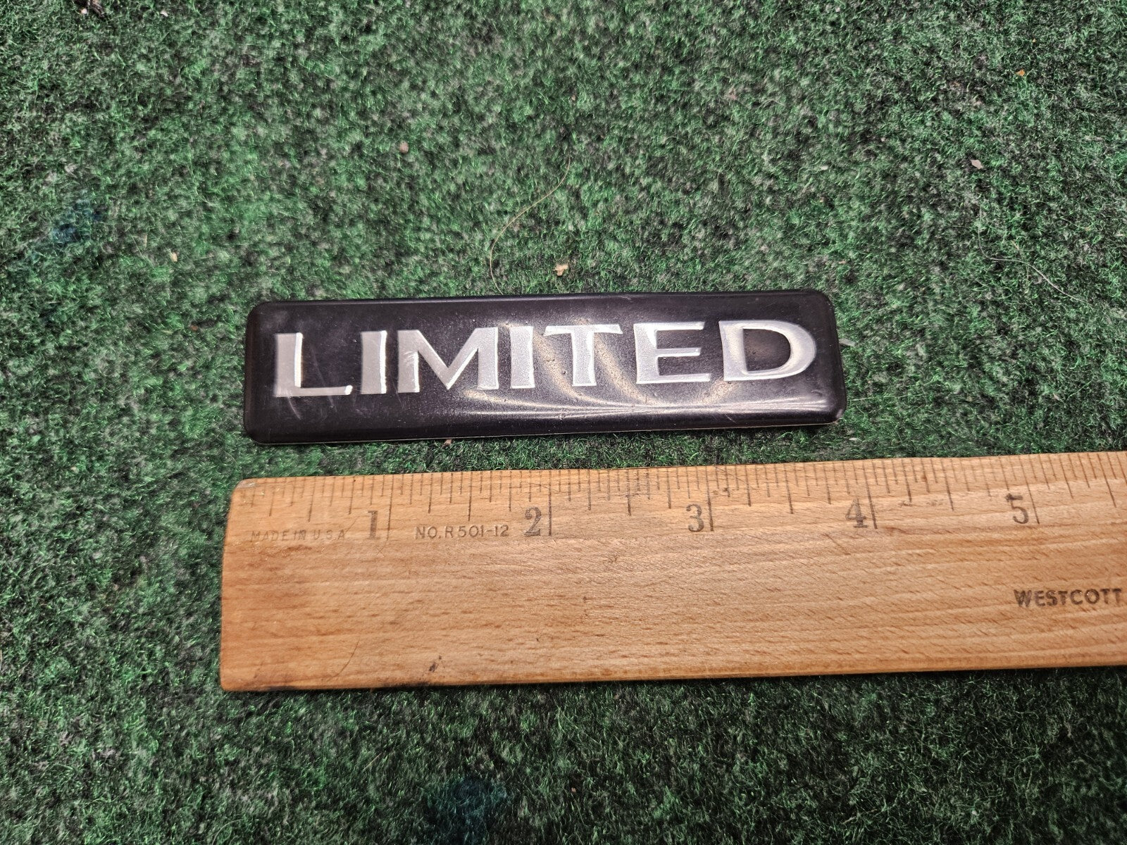 OEM Limited Edition Black & Chrome Plastic Emblem Badge Logo Nameplate Name 6M8