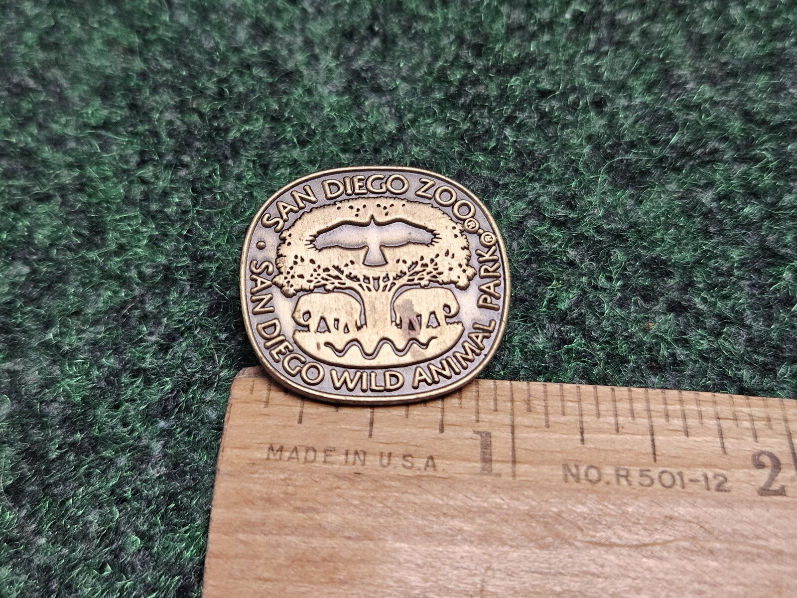 Vintage San Diego Zoo & Wild Animal Park California Souvenir Enamel Pin