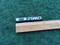 SUBARU IMPREZA FORESTER S AWD REAR EMBLEM LOGO BADGE SIGN SYMBOL OEM CHROME 10L4