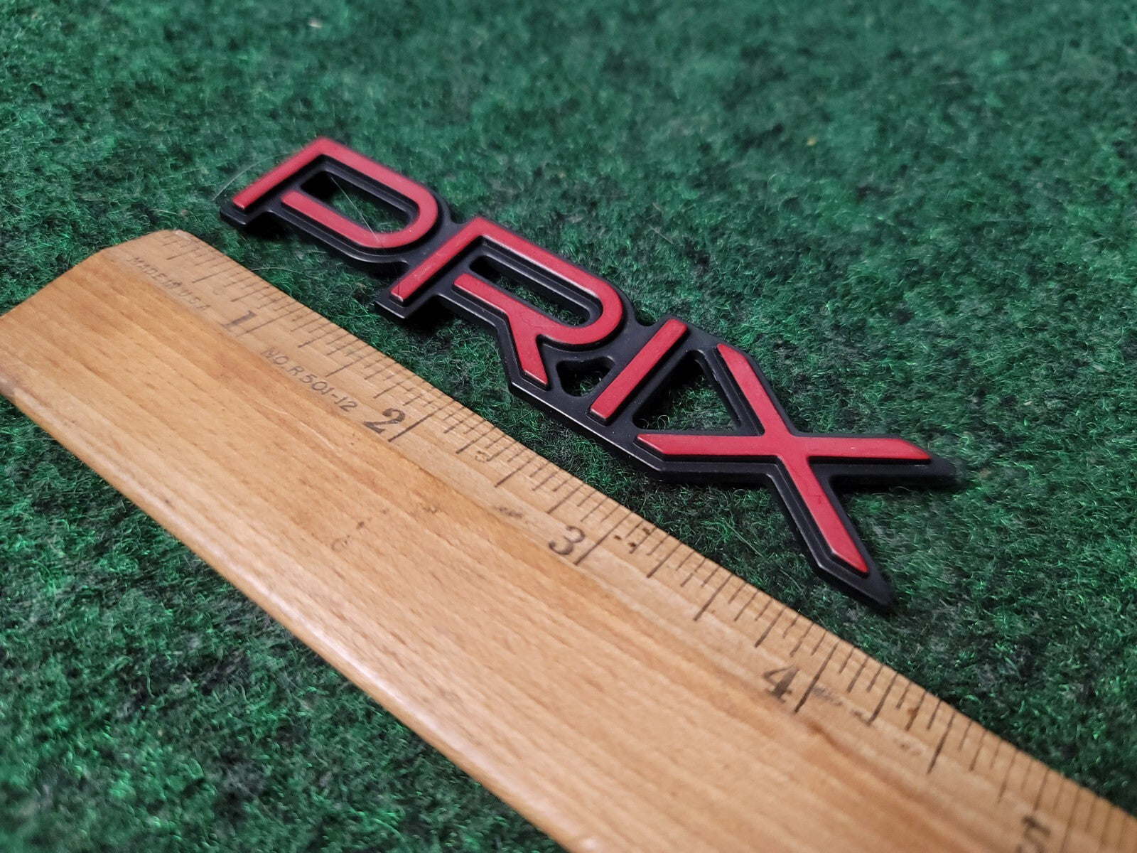 1997 1998 1999 2003 Pontiac Grand "Prix" Door Name Plate RED NAMEPLATE OEM 5S8