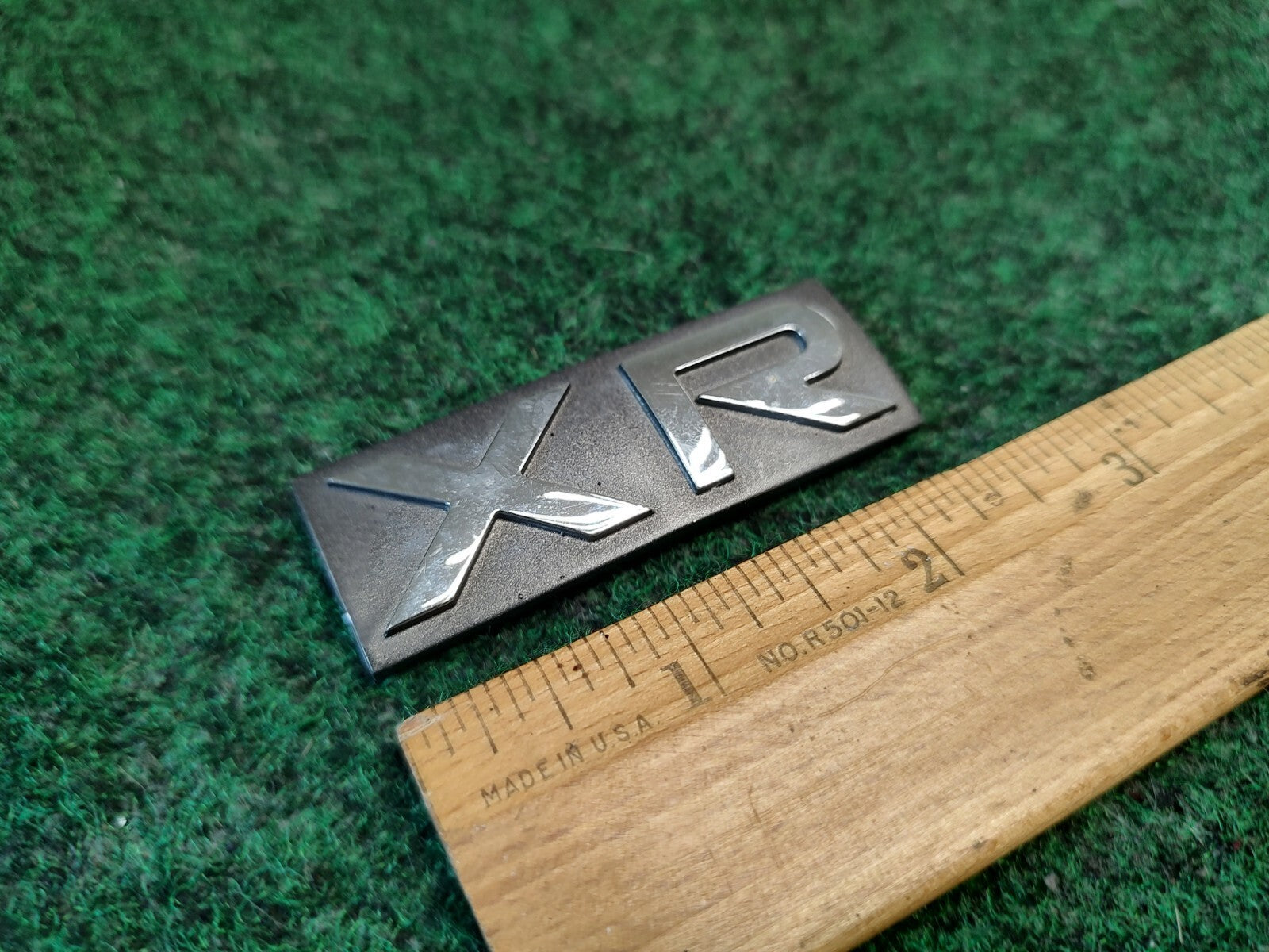 Saturn OEM Astra XR 2 3/8" Emblem Badge Logo Nameplate Name Plate 4S1