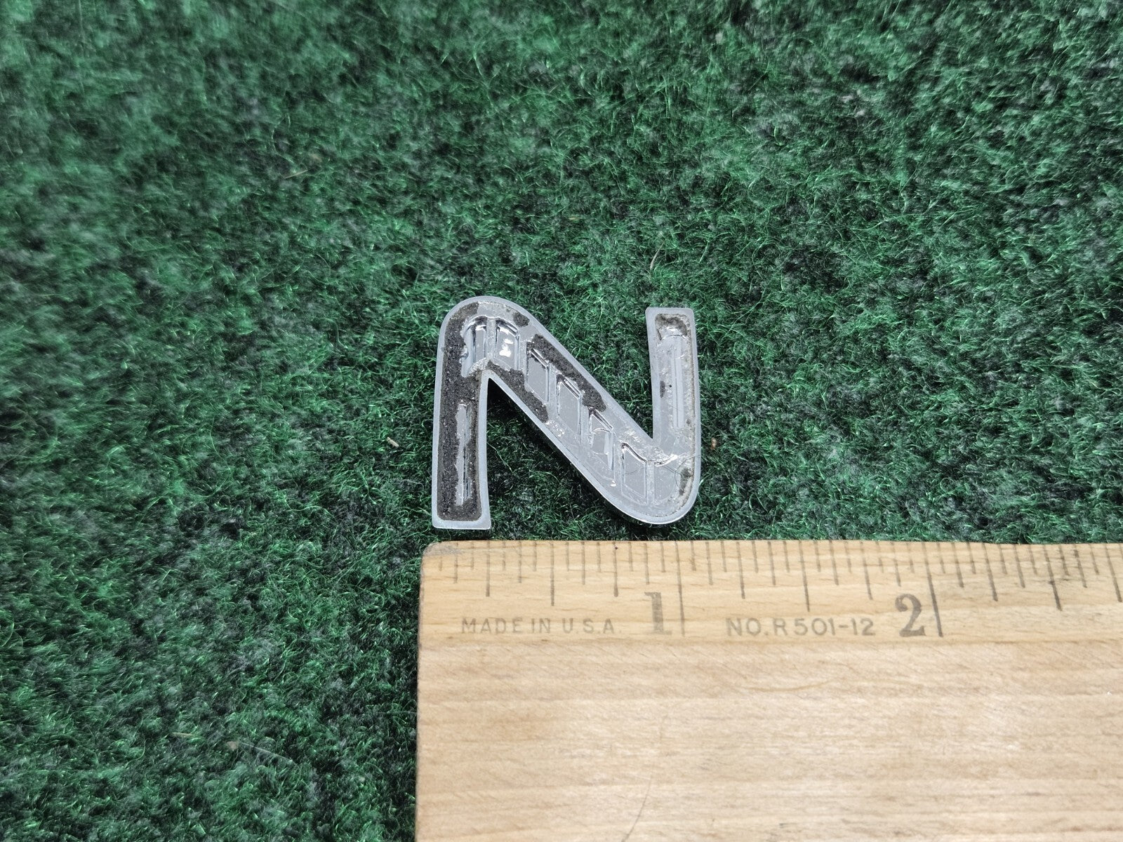 OEM Chrome "S" Hood Hatch Individual Letter Emblem Badge Logo Nameplate 2S6