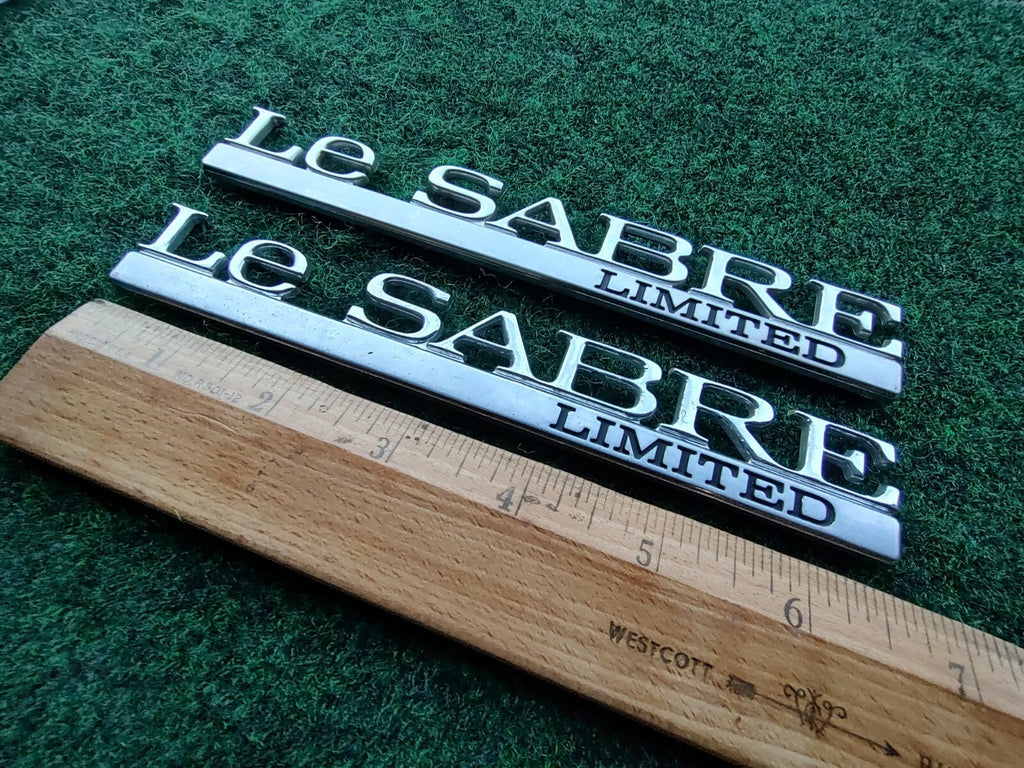 (2) 97-99 BUICK LESABRE LIMITED REAR LID SIDE EMBLEM LOGO BADGE SYMBOL OEM 5S3