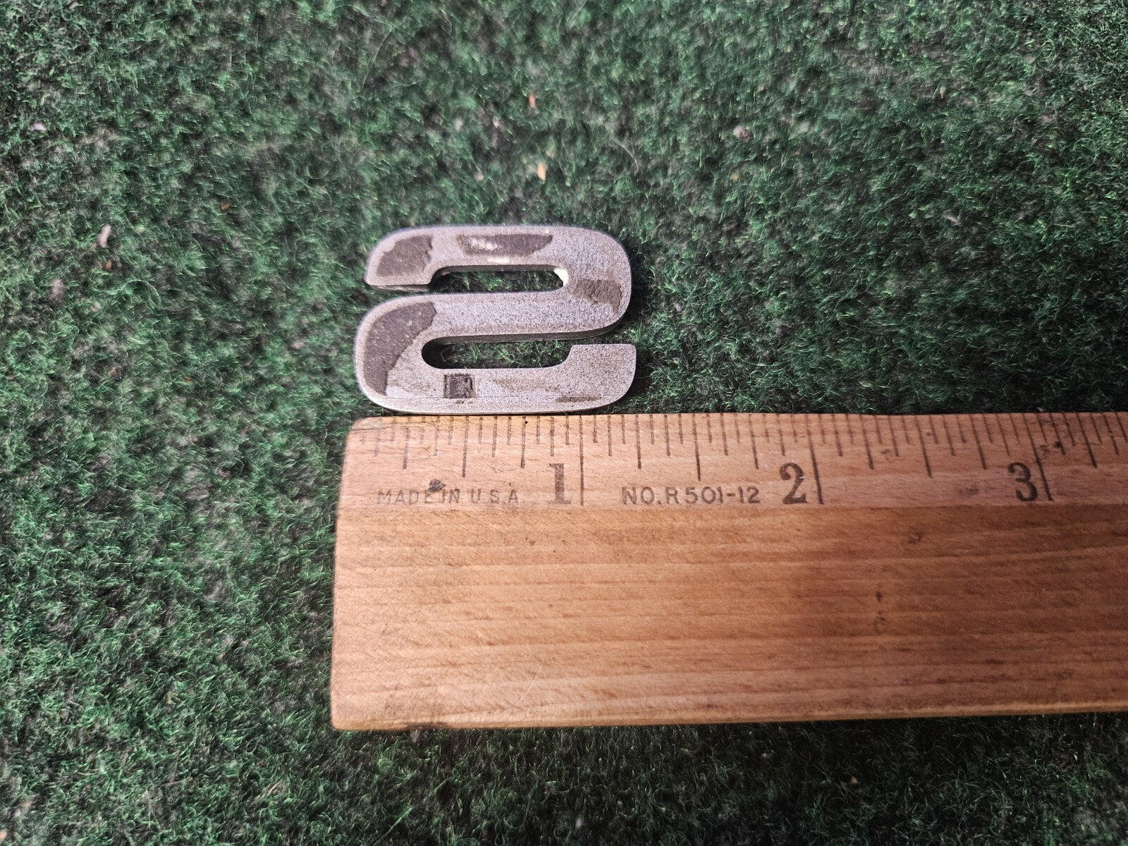 OEM "S" Silver Individual Letter Lettering Emblem Badge Logo Nameplate 4M7