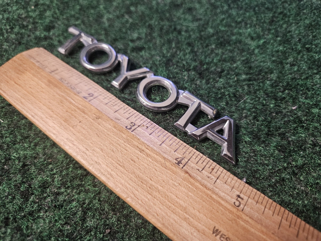 Toyota Rear Trunk Lid Emblem About 4.6" Chrome OEM 4M7
