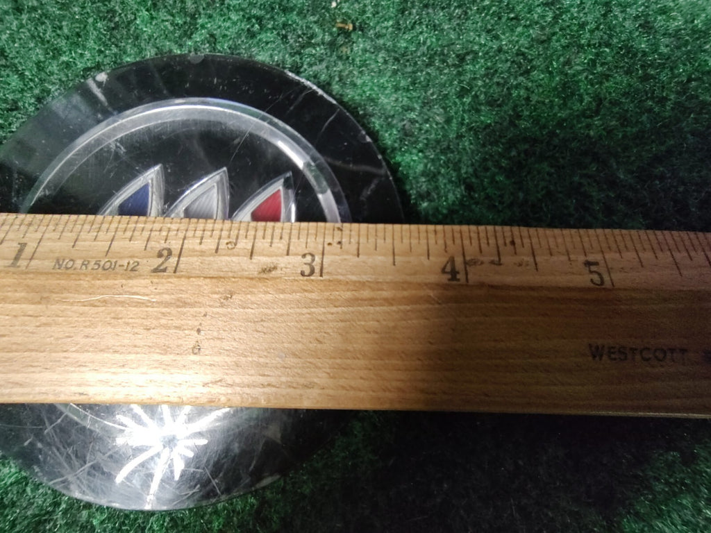 Vintage 3.75" Tri-Shield Buick Medallion Emblem Black OEM 5S8