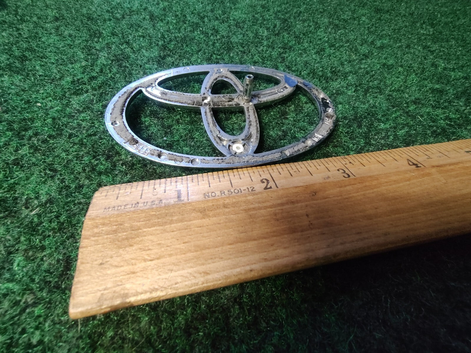Toyota Chrome Emblem Logo Symbol Unknown Model ~3.6" L8098 8L2