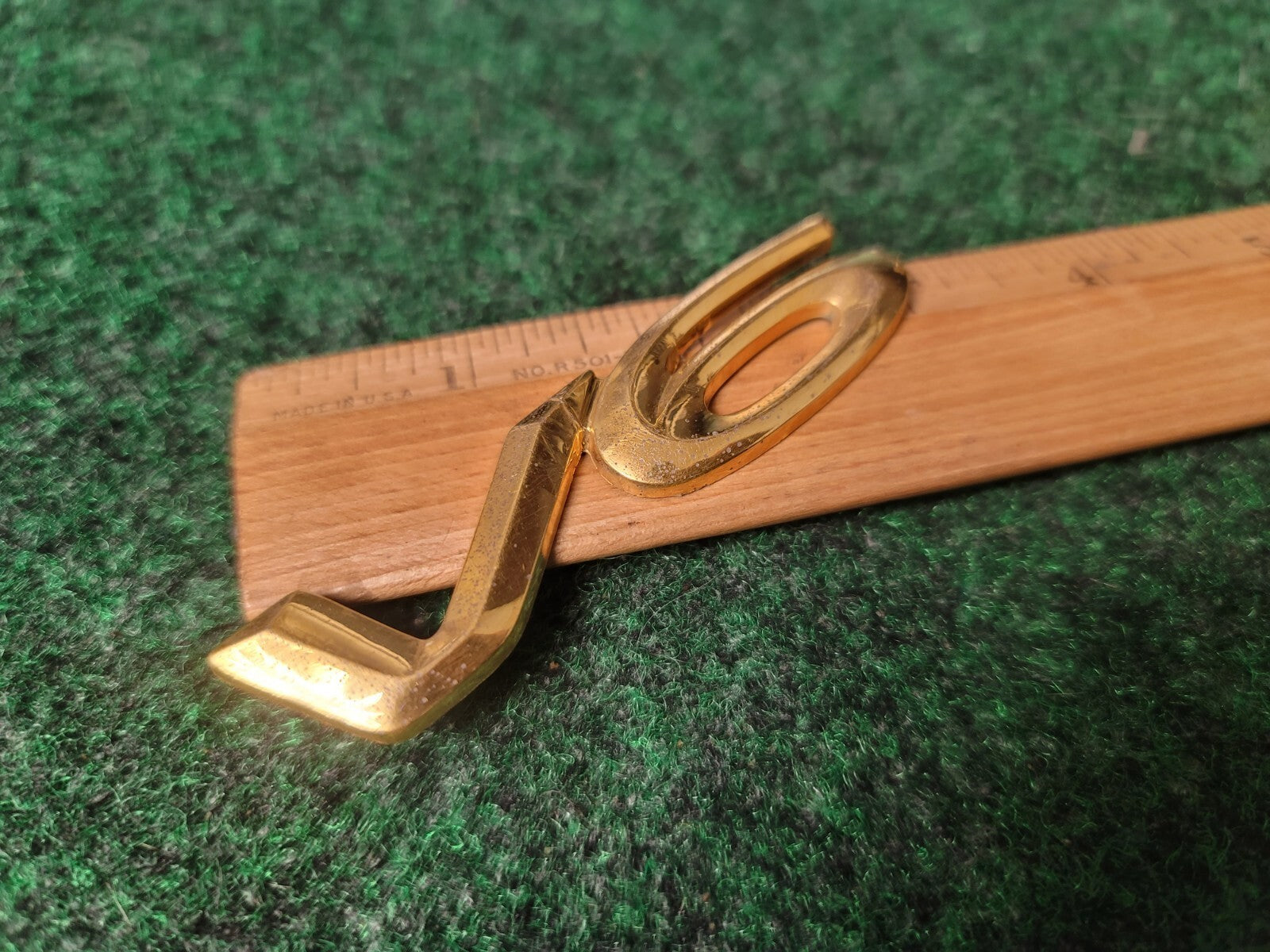 1999-2003 Toyota V6 Emblem Side Script Logo Badge Gold OEM 5S2