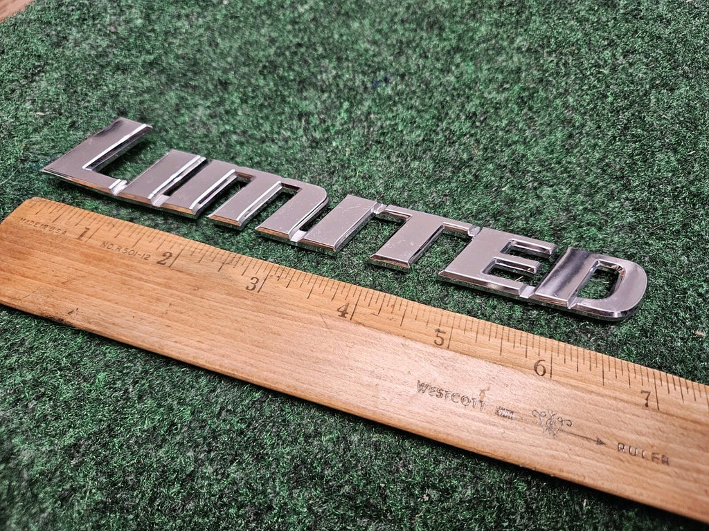 TOYOTA LIMITED CHROME SIDE EMBLEM LOGO BADGE SIGN SYMBOL NAME OEM 5M2