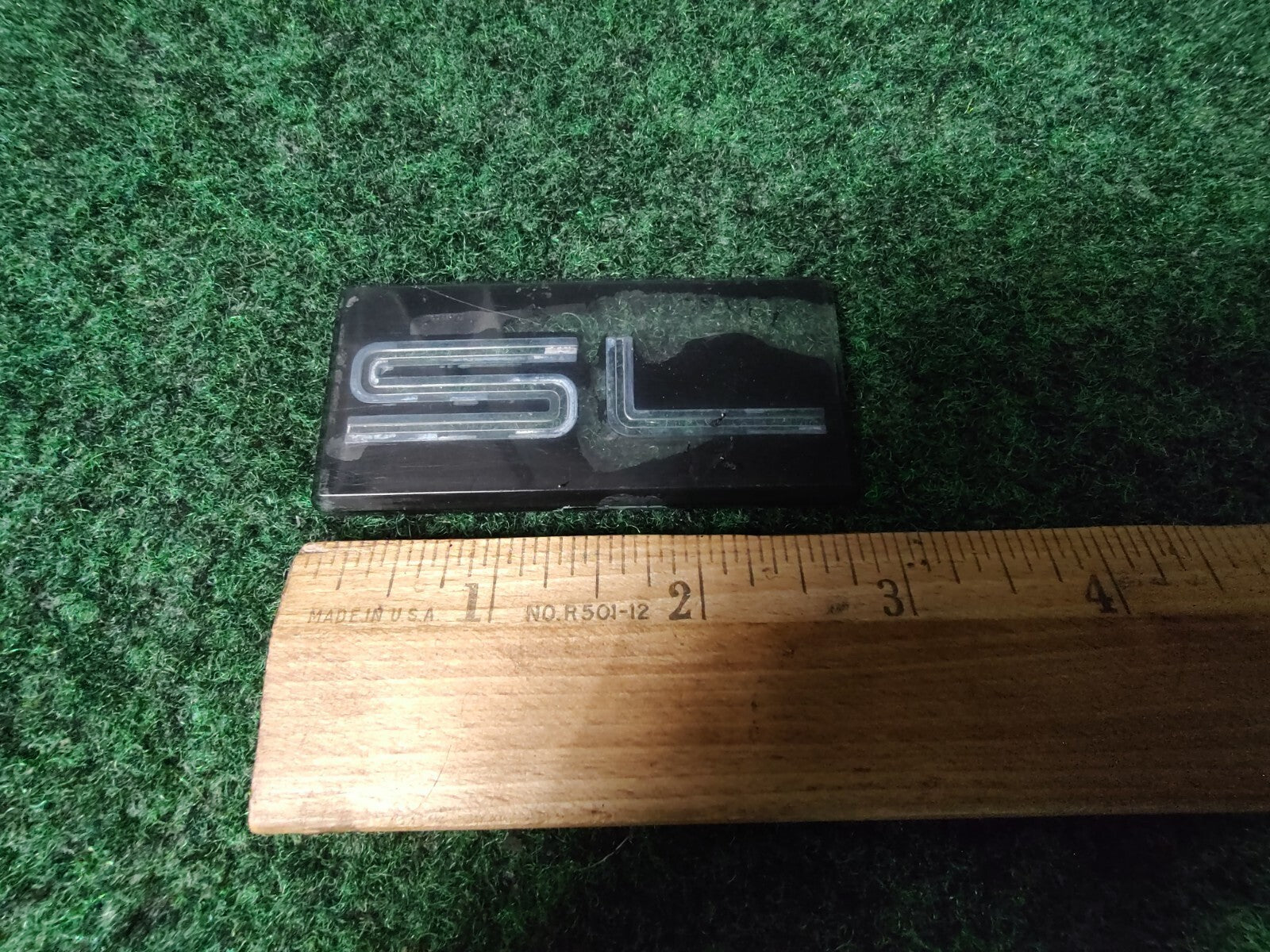 GMC CHEVROLET SL EMBLEM LOGO BADGE SYMBOL SIGN Vintage BLACK OEM USED 5S4