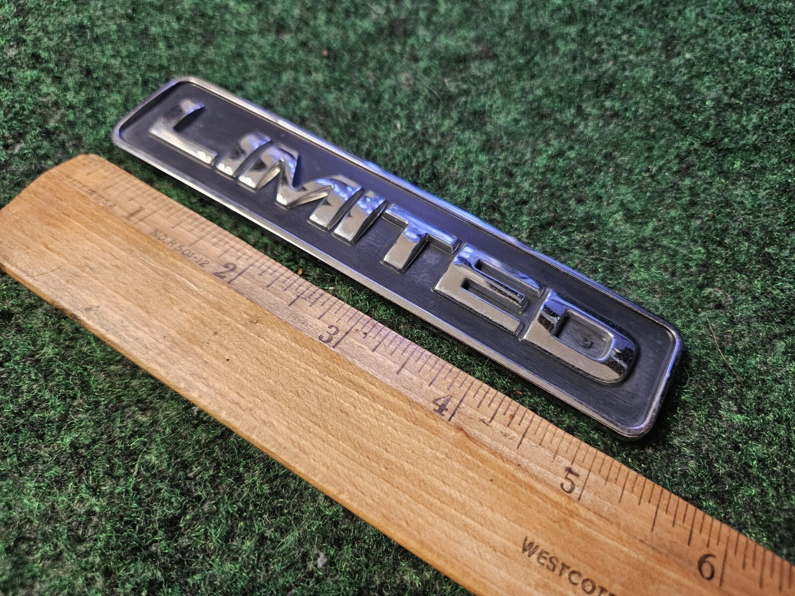 Ford OEM Limited Chrome Black 5.25" Emblem Badge Logo Nameplate Name Plate 5M1