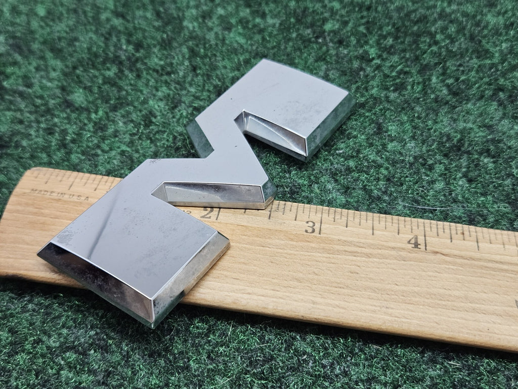 OEM "M" Silver Individual Letter Lettering Emblem Badge Logo Nameplate 7S8