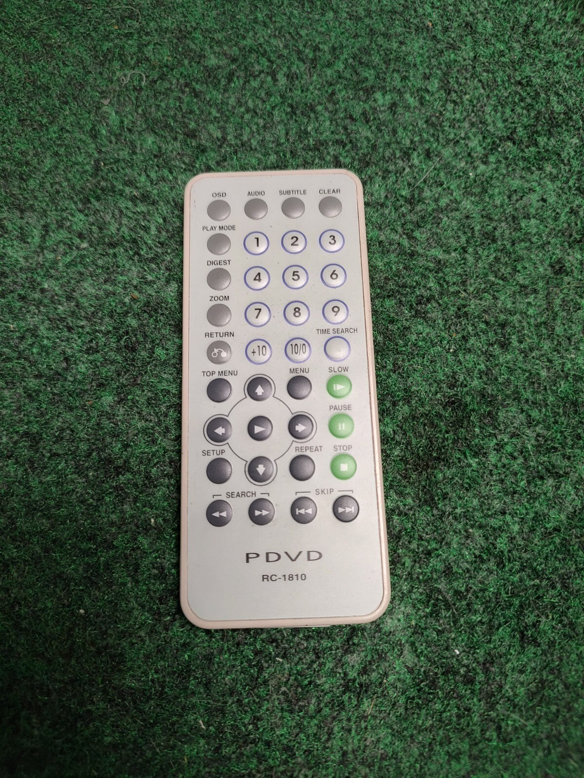 PDVD RC-1810 Portable DVD Player Remote Control Mintek, Insignia, Magnavox 1S6