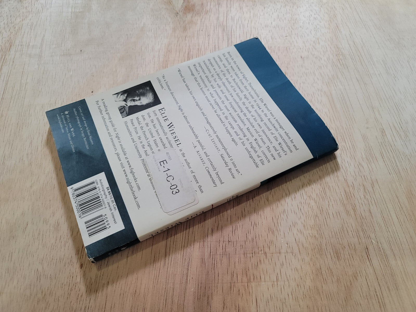 2 Of The Same Books Night (Night) - Paperback By Elie Wiesel B12
