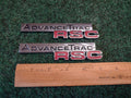 (2) Ford Expedtion Explorer Rear Chrome ADVANCE TRAC RSC NAMEPLATE Emblem 3S1