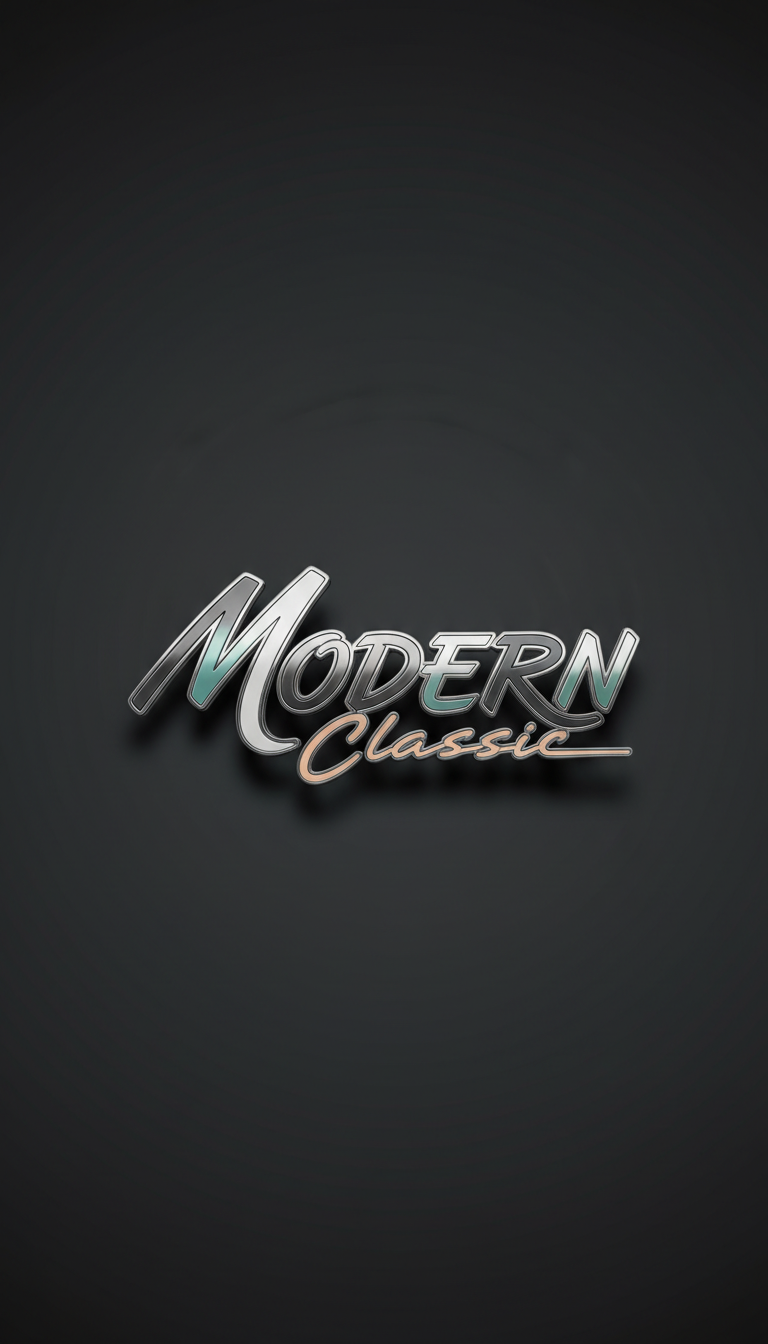 Classic Script Metal Emblem