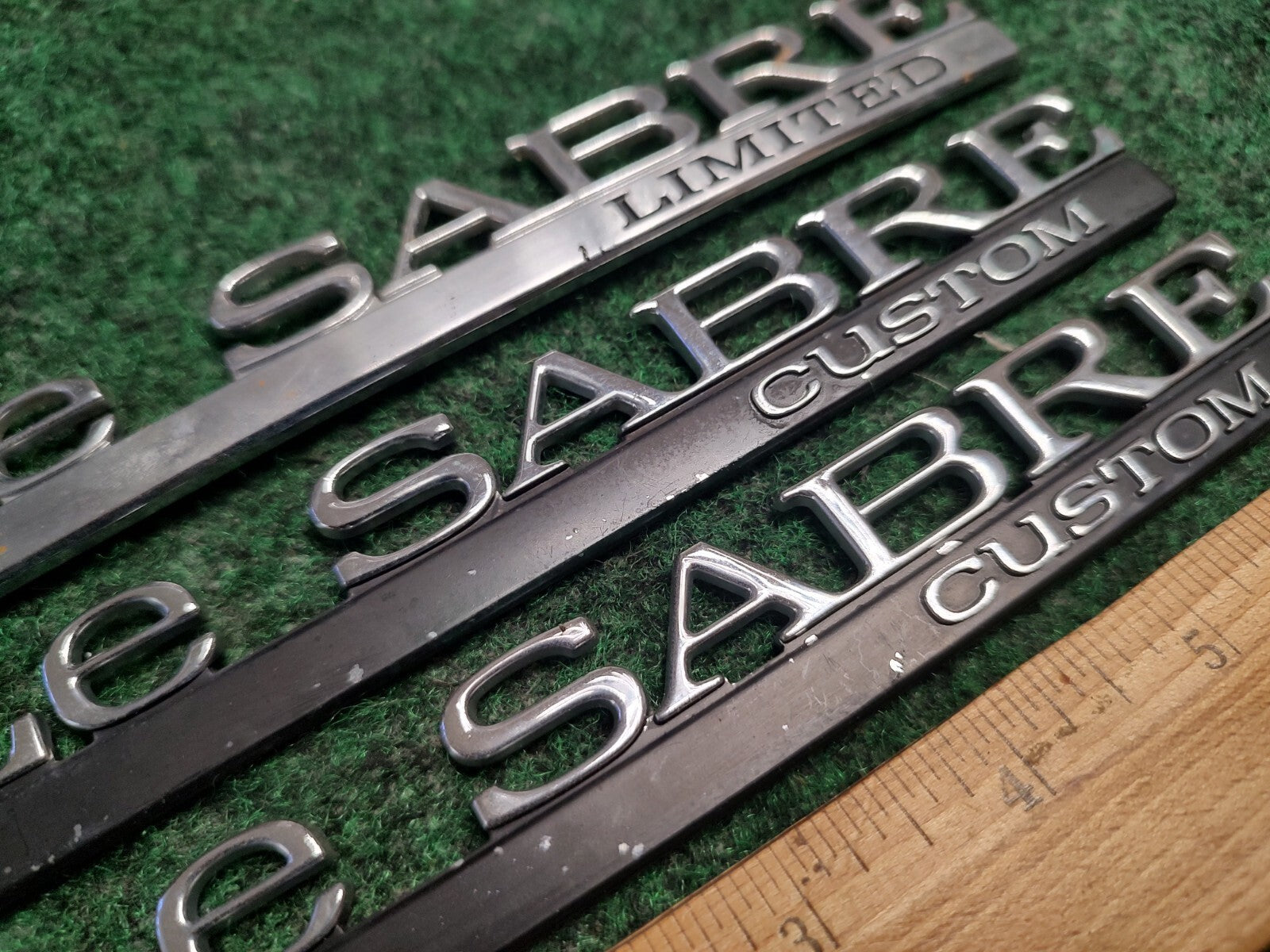 (3) BUICK LESABRE LIMITED Custom REAR LID SIDE EMBLEM LOGO BADGE SYMBOL OEM 4S9