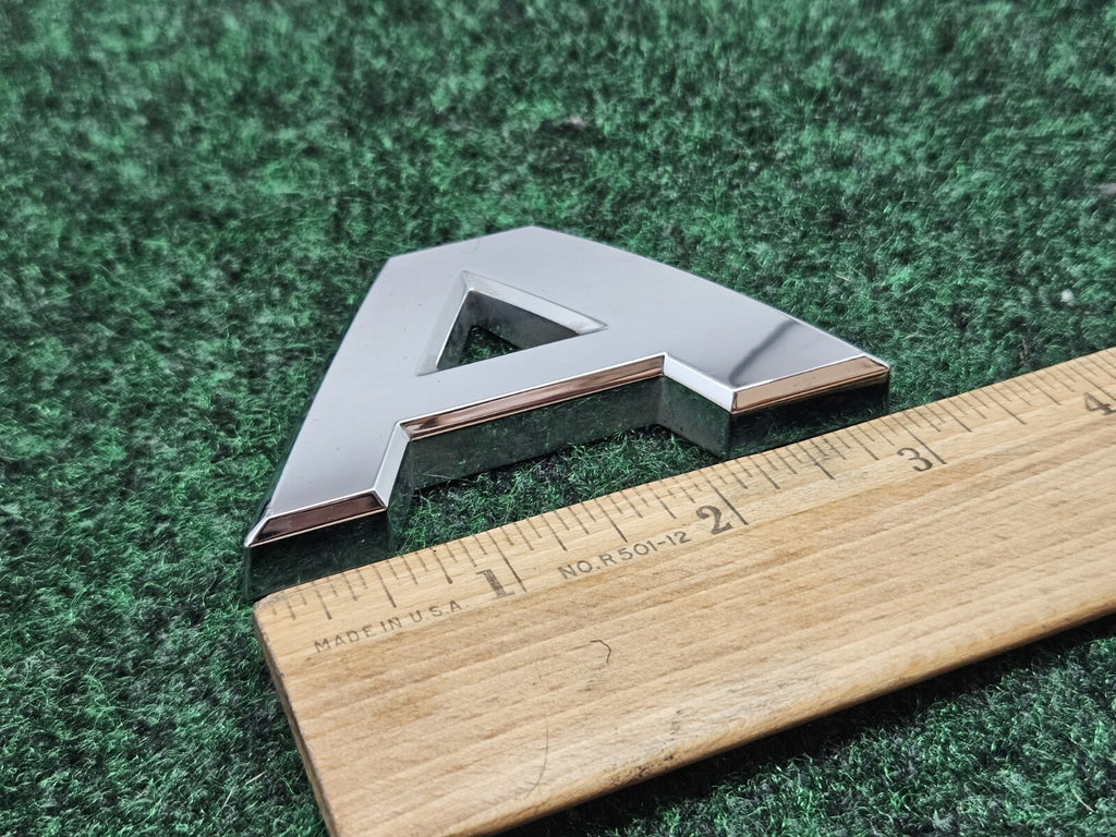 OEM "A" 3D Chrome Individual Letter Lettering Emblem Badge A Logo Nameplate 2S2