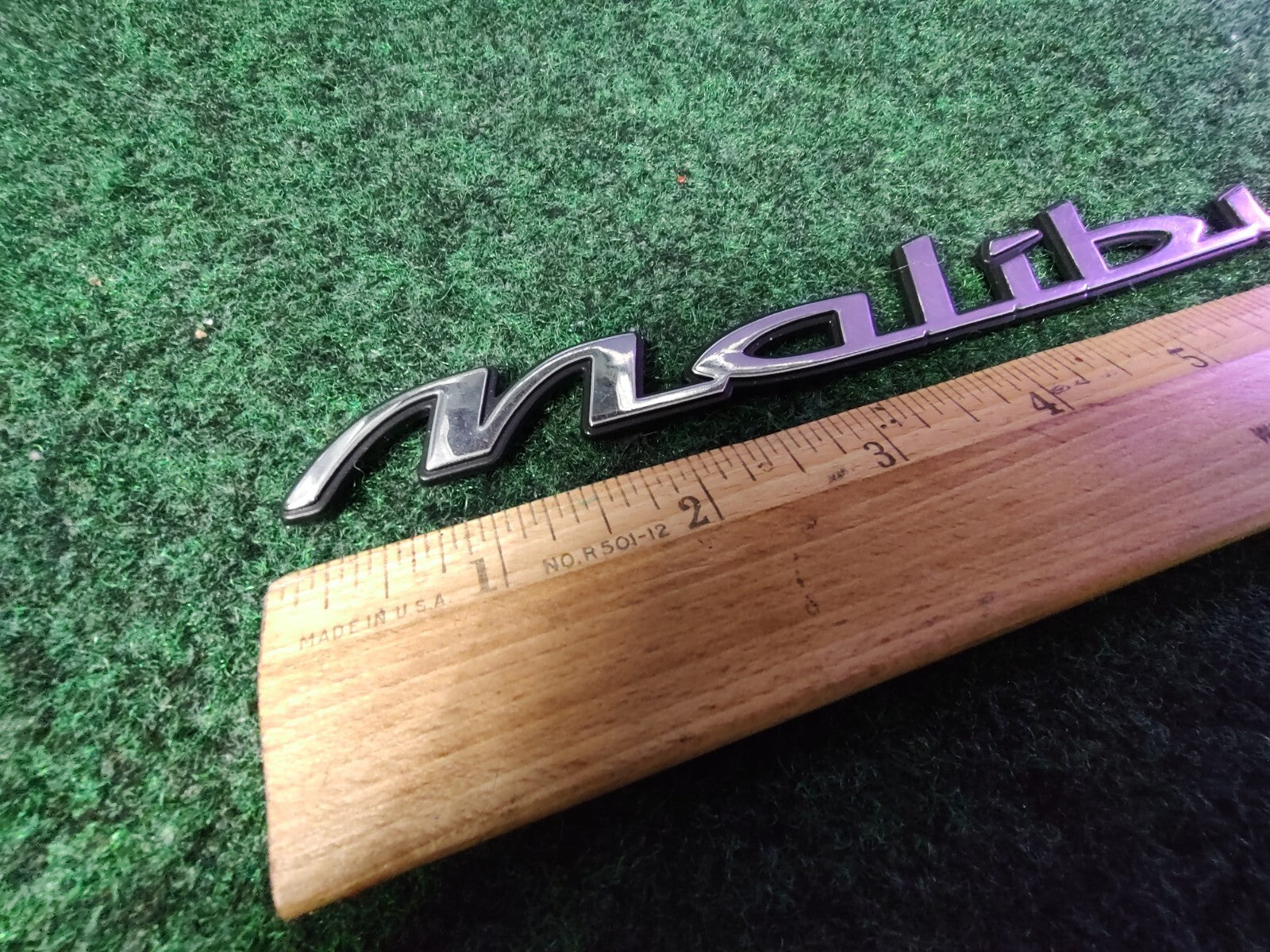 1997-2003 Chevy Malibu Chrome Rear Emblem Badge Logo Nameplate Name Plate 6S4