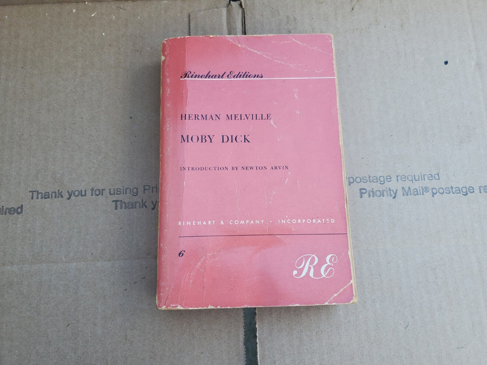MOBY DICK - Herman Melville - Rinehart Editions - 9th Ed. 1957 - Paperback B8