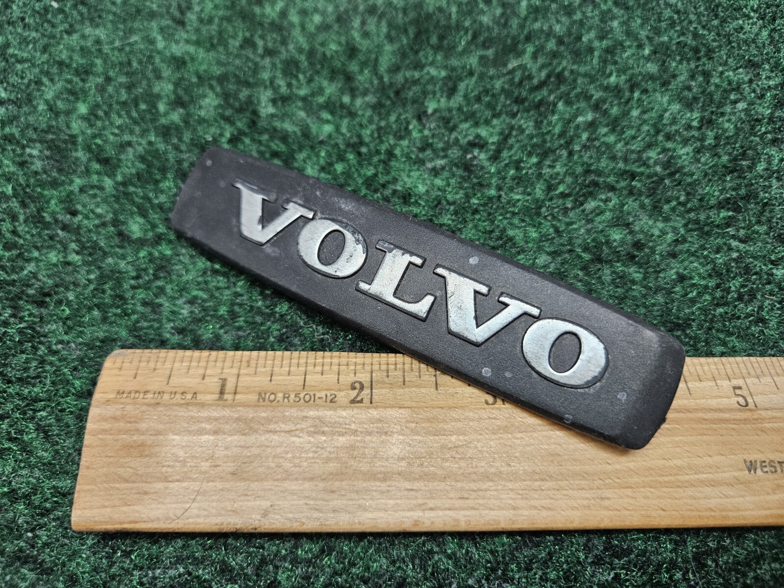 1990's VOLVO Emblem 20244 Badge Nameplate Plastic Chrome Script Car Part OEM GL1
