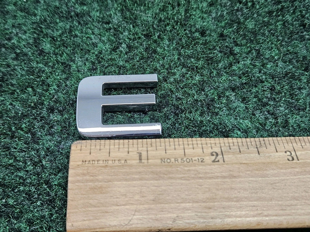 OEM "E" Chrome Hood Hatch Side Individual Letter Emblem 3D Logo Nameplate 7S8