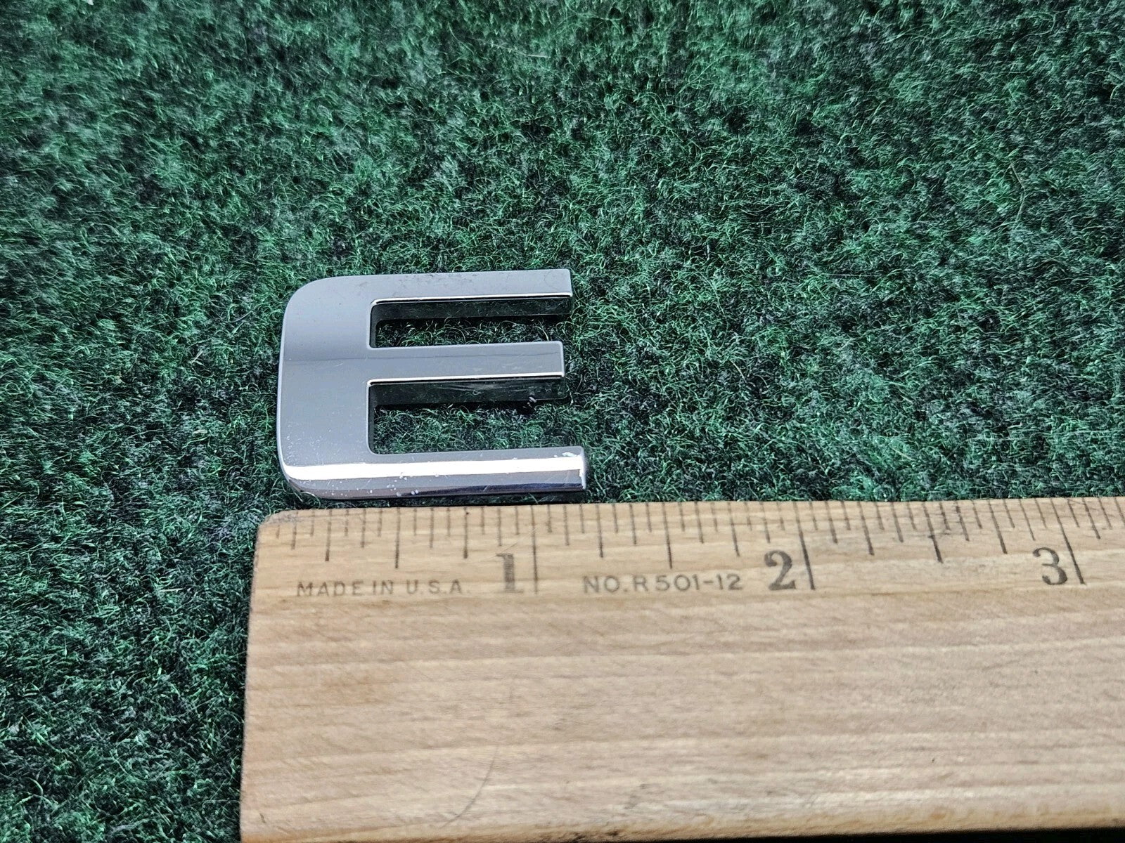 OEM "E" Chrome Hood Hatch Side Individual Letter Emblem 3D Logo Nameplate 7S8