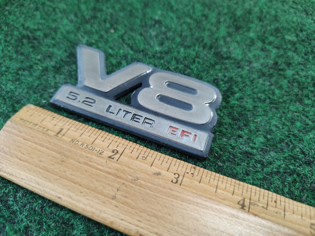 Dodge Dakota V8 5.2 LITER EFI Original Plastic OEM Emblem Badge 4S1