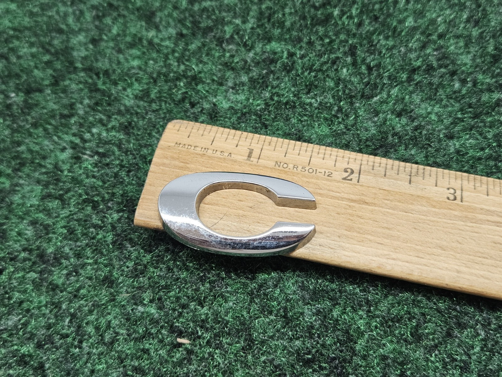 OEM "C" 3D Chrome Individual Letter Lettering Emblem Badge Logo Nameplate C 2S2