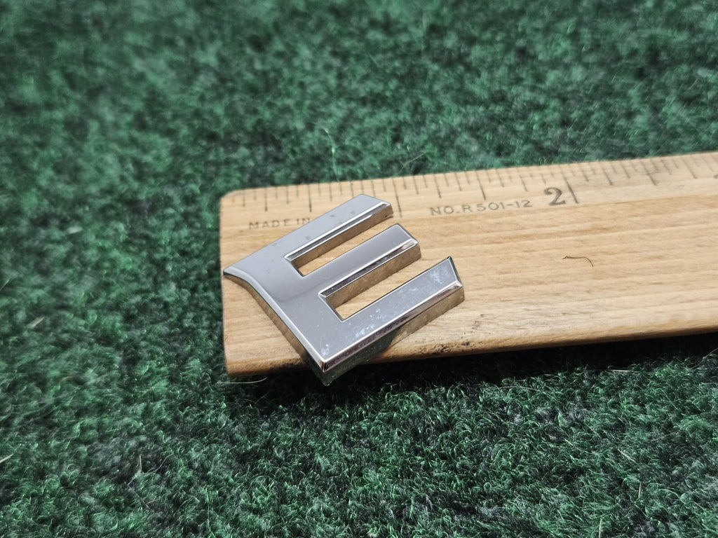 OEM "E" Chrome Individual Sign Letter Lettering Emblem Badge Logo Nameplate 7S6