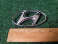 Hyundai Emblem Logo Symbol Badge Chrome Nameplate Genuine Name Plate ~3.9" 5S2
