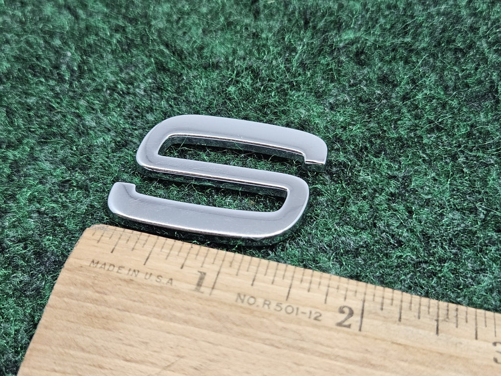 OEM "S" Chrome Individual Letter Lettering Emblem Volvo Badge Logo Nameplate 7S9