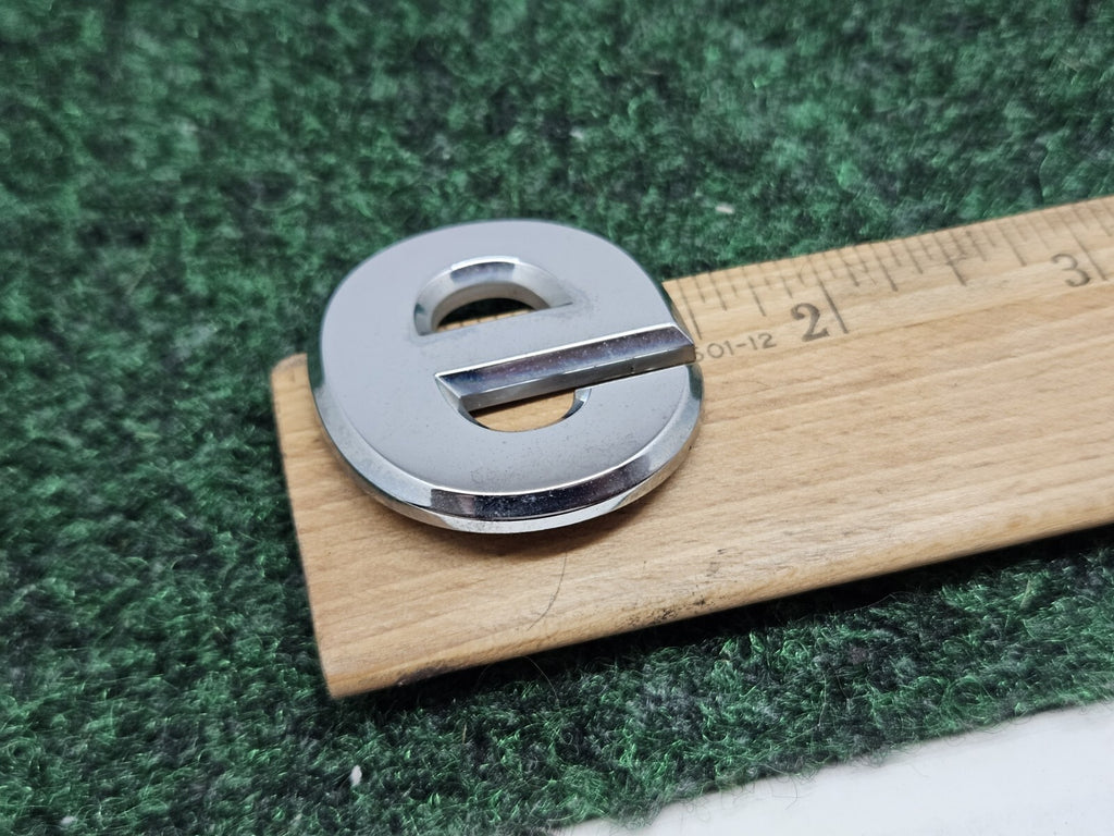 Jeep OEM "E" Chrome Hood Hatch Individual Letter Emblem Badge Logo Nameplate 7S9