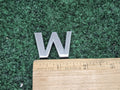 OEM "W" Silver Individual Letter Lettering Emblem Badge Logo Nameplate 2S2