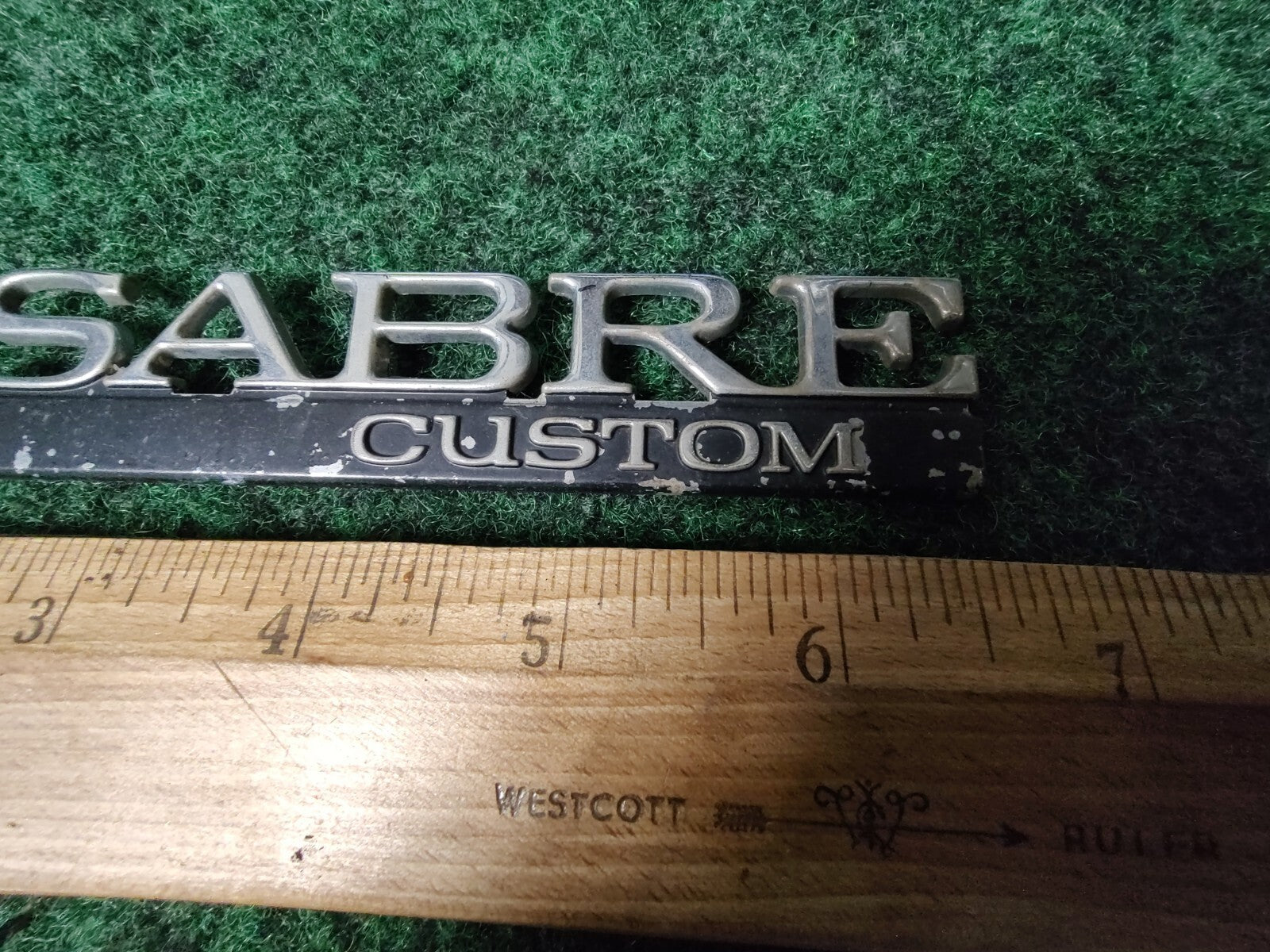 BUICK LESABRE CUSTOM - OEM EMBLEM BADGE SYMBOL LOGO NAME PLATE 4S5