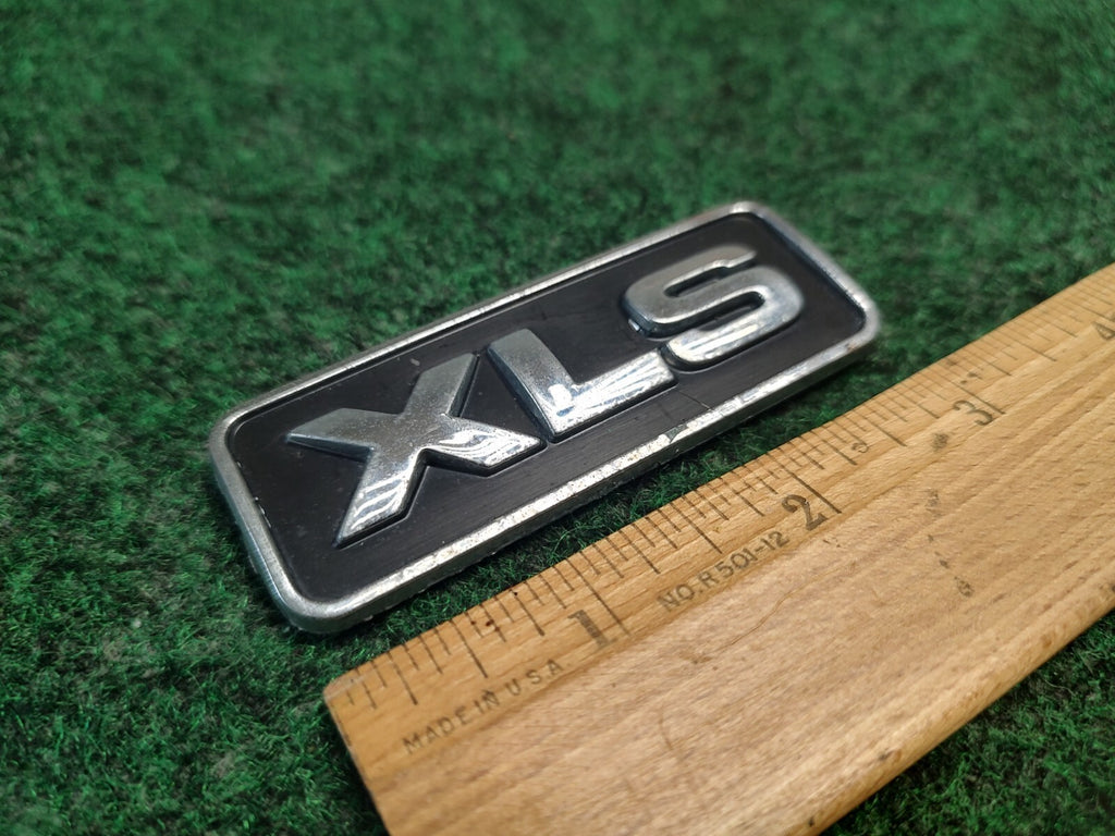 Ford OEM XLS Black & Chrome Plastic Emblem Badge Logo Nameplate Name Plate 4S3