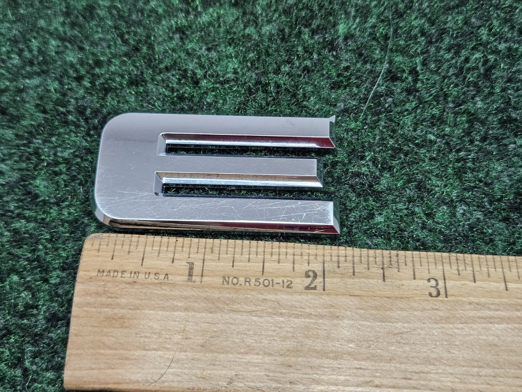 OEM "E" Chrome Letter Sign Lettering Emblem Badge Logo Nameplate 7S6