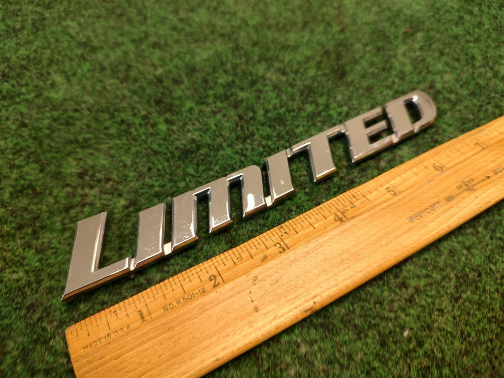 TOYOTA LIMITED CHROME SIDE EMBLEM LOGO BADGE SIGN SYMBOL NAME OEM 4S7