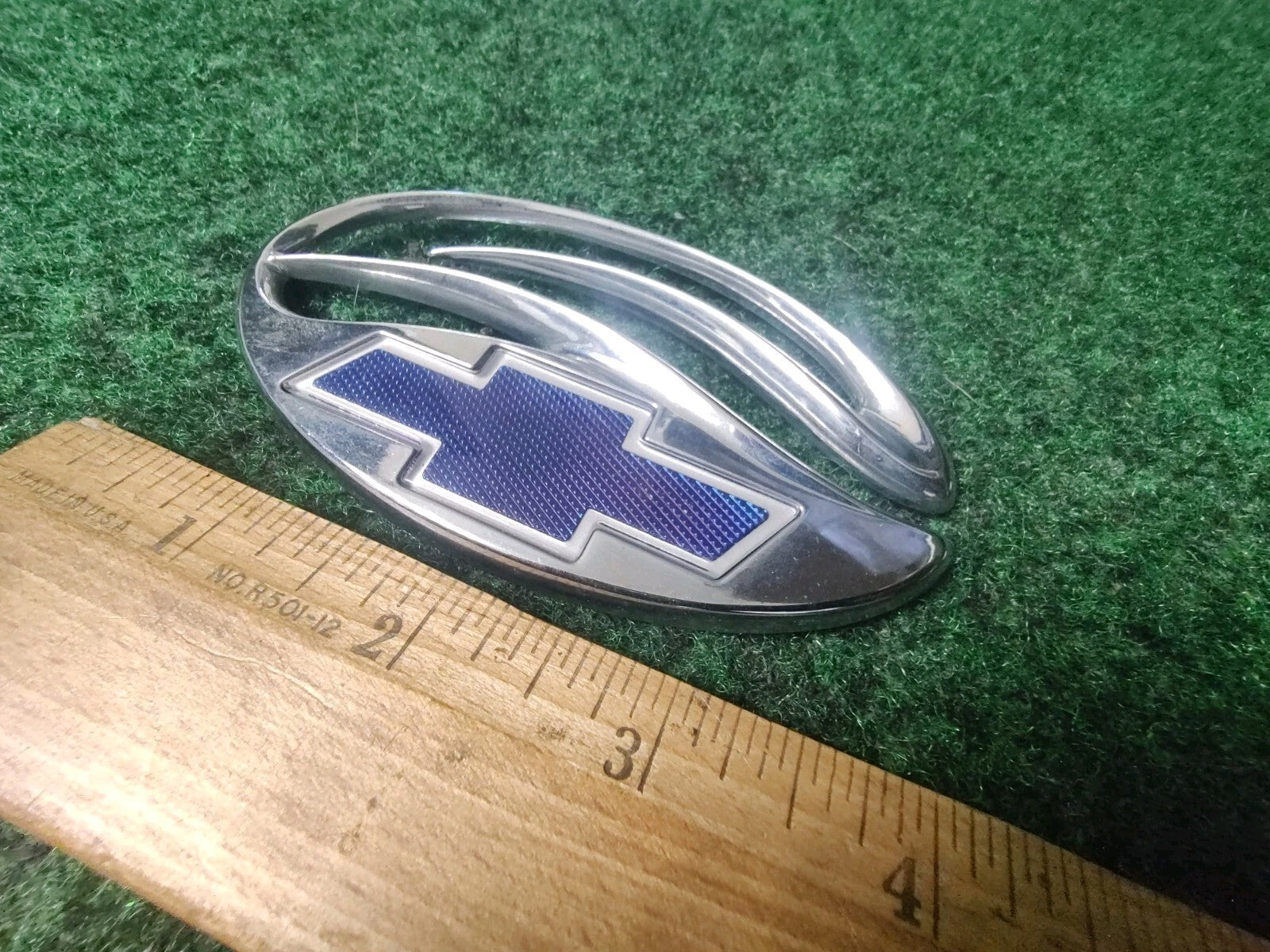 Chevrolet Malibu Chrome Blue Trunk Lid Emblem Badge OEM Logo Nameplate 7S3