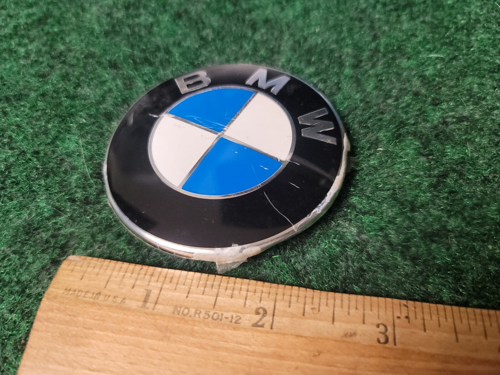 BMW OEM Vintage Steering Wheel Horn Button Emblem Badge Logo Name 5S2
