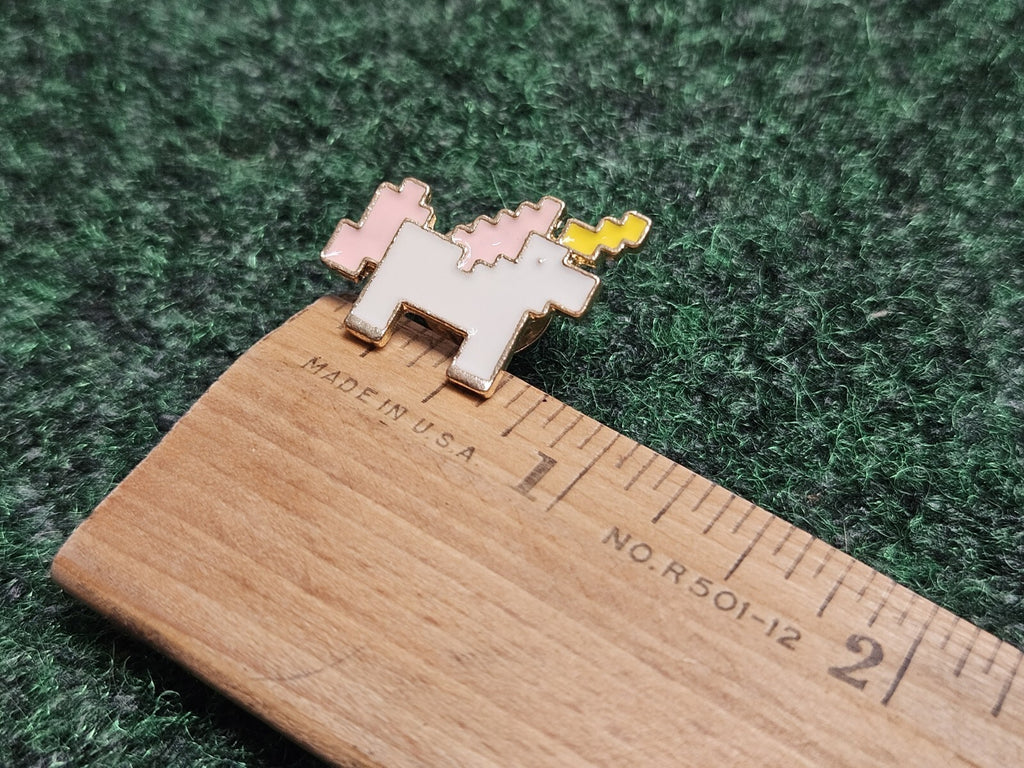 Unicorn Metal Enamel Pin Gold Tone Backing Lapel Backpack Hat Collection Brooch