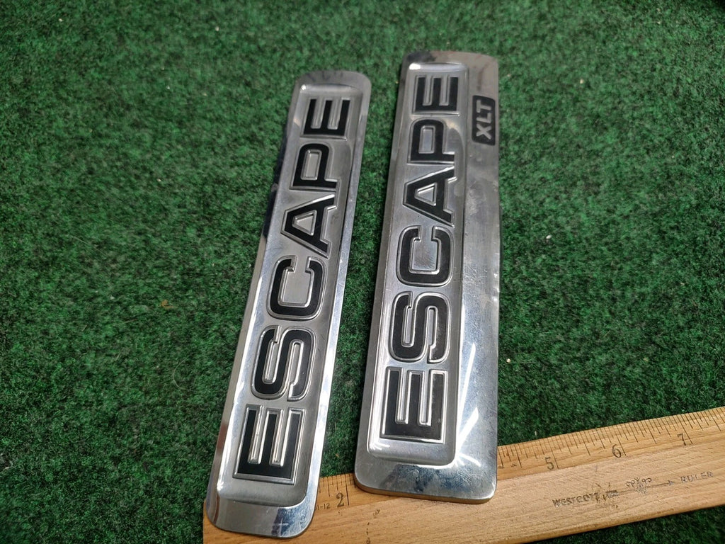 (2) 2008 09 10 11 12 FORD ESCAPE CHROME EMBLEM NAME PLATE LOGO BADGE OEM 2S4