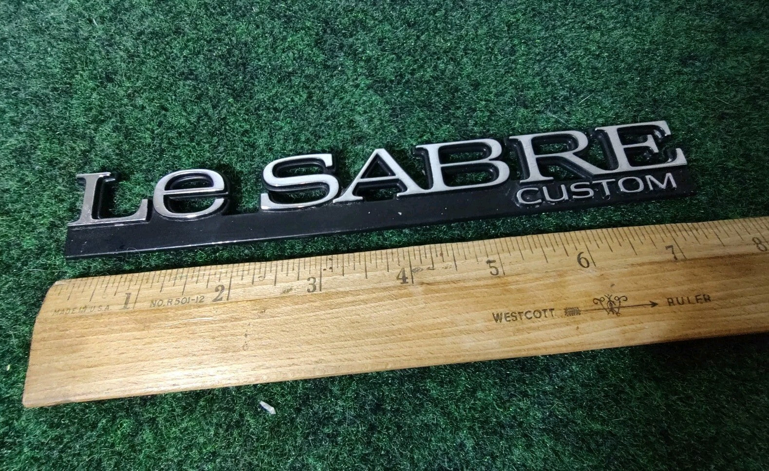 BUICK LESABRE CUSTOM - OEM EMBLEM BADGE SYMBOL LOGO NAME PLATE 5S5