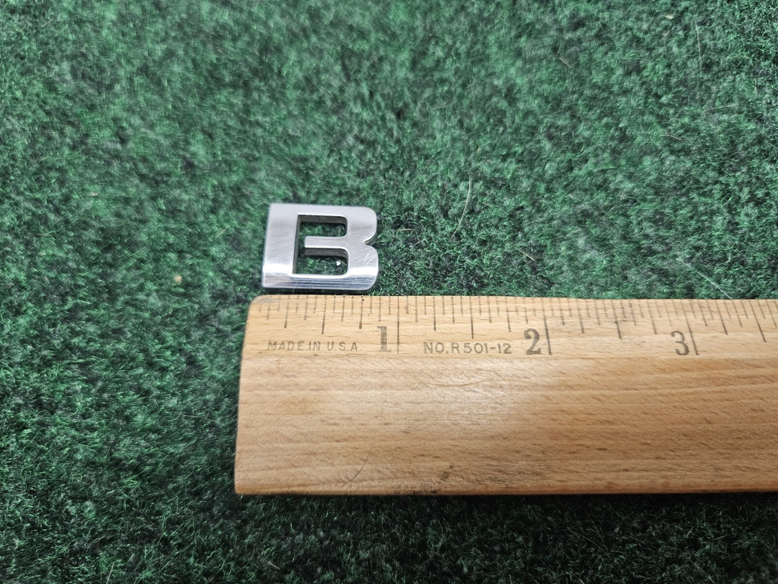 OEM "B" Chrome Individual Letter Lettering Emblem Badge Logo Nameplate 3D 7S7