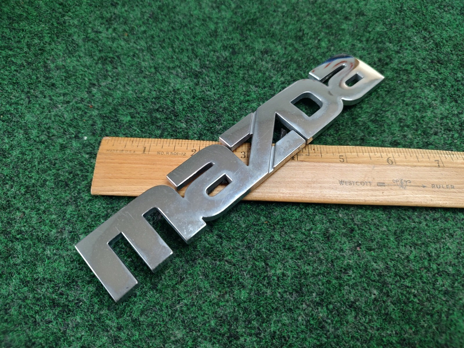 Mazda OEM Chrome Emblem Badge Logo Nameplate Name Plate 8L2