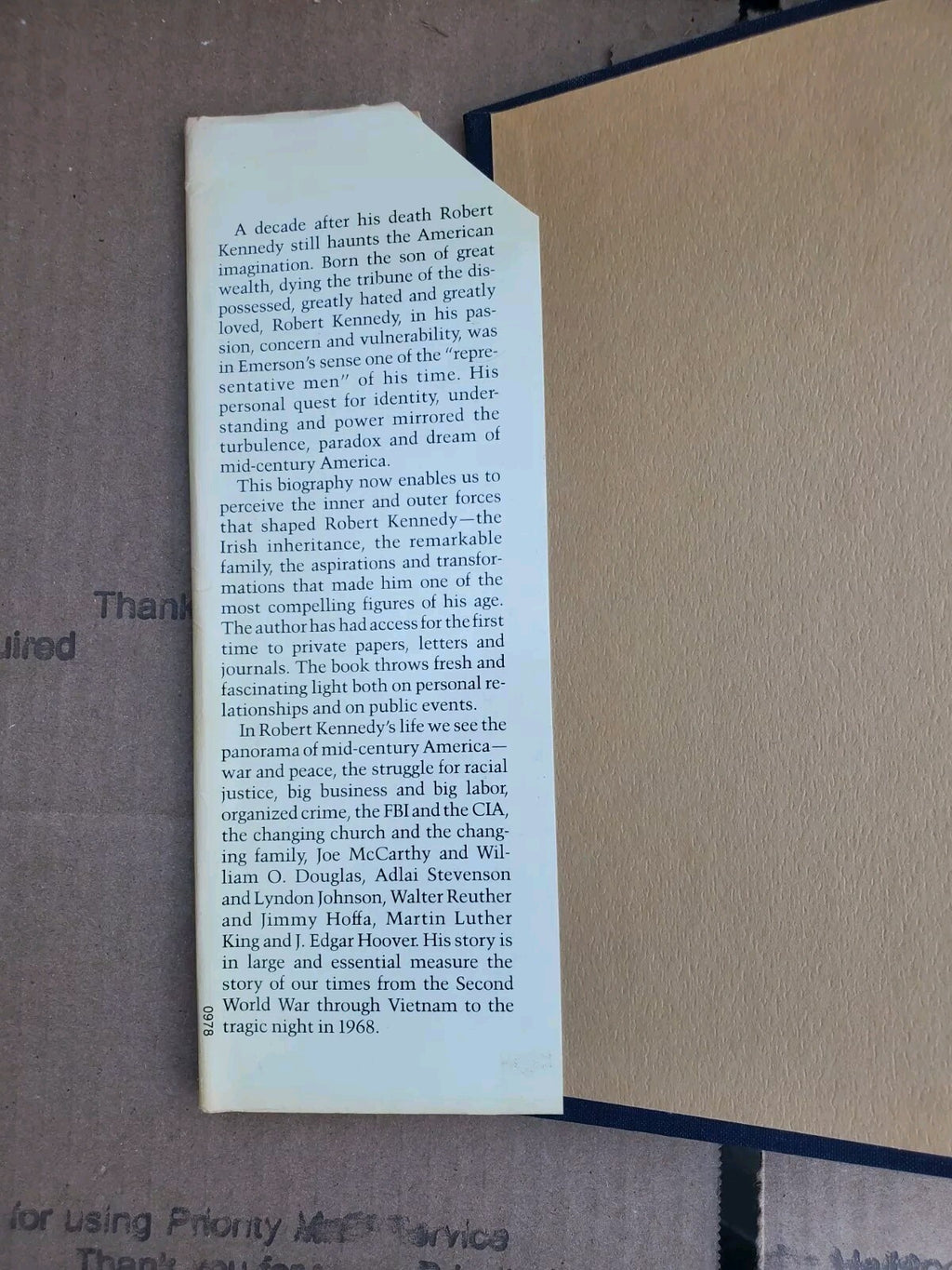 Robert Kennedy and His Times Hard Cover B8