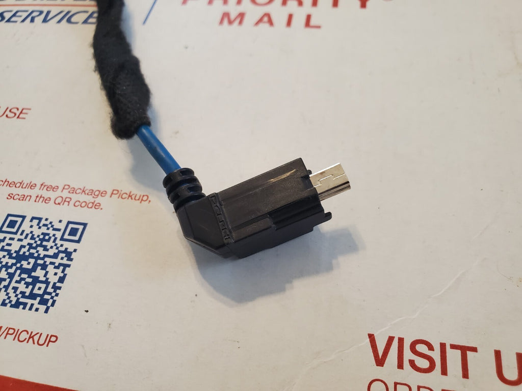 Mini USB Male Plug Cable Wires Power Car Radio Pigtail Cable Cord Black OEM 4L7