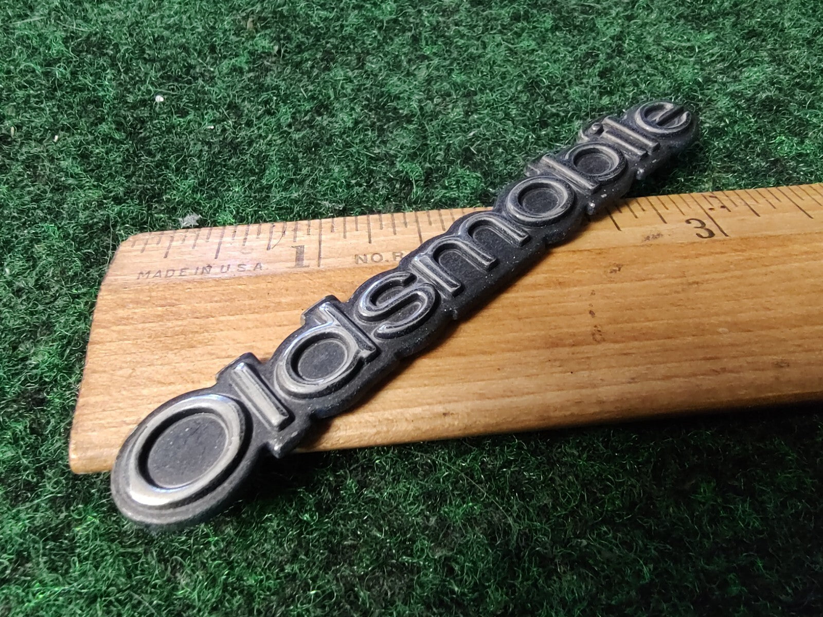 Oldsmobile OEM Chrome Emblem Badge Logo Nameplate Name Plate 3S6